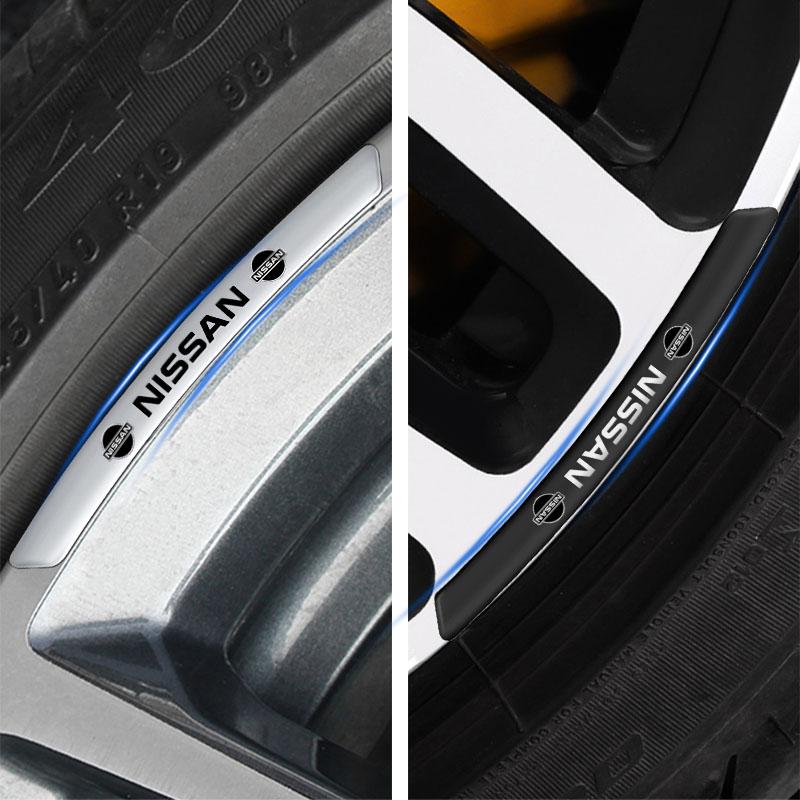 4Pcs Auto Wheel Hub Badge Tire Rim 3D Stickers Accessories Styling For Nissan Nismo Qashqai X J10 Trail Tiida Juke Teana Pulsar Altima