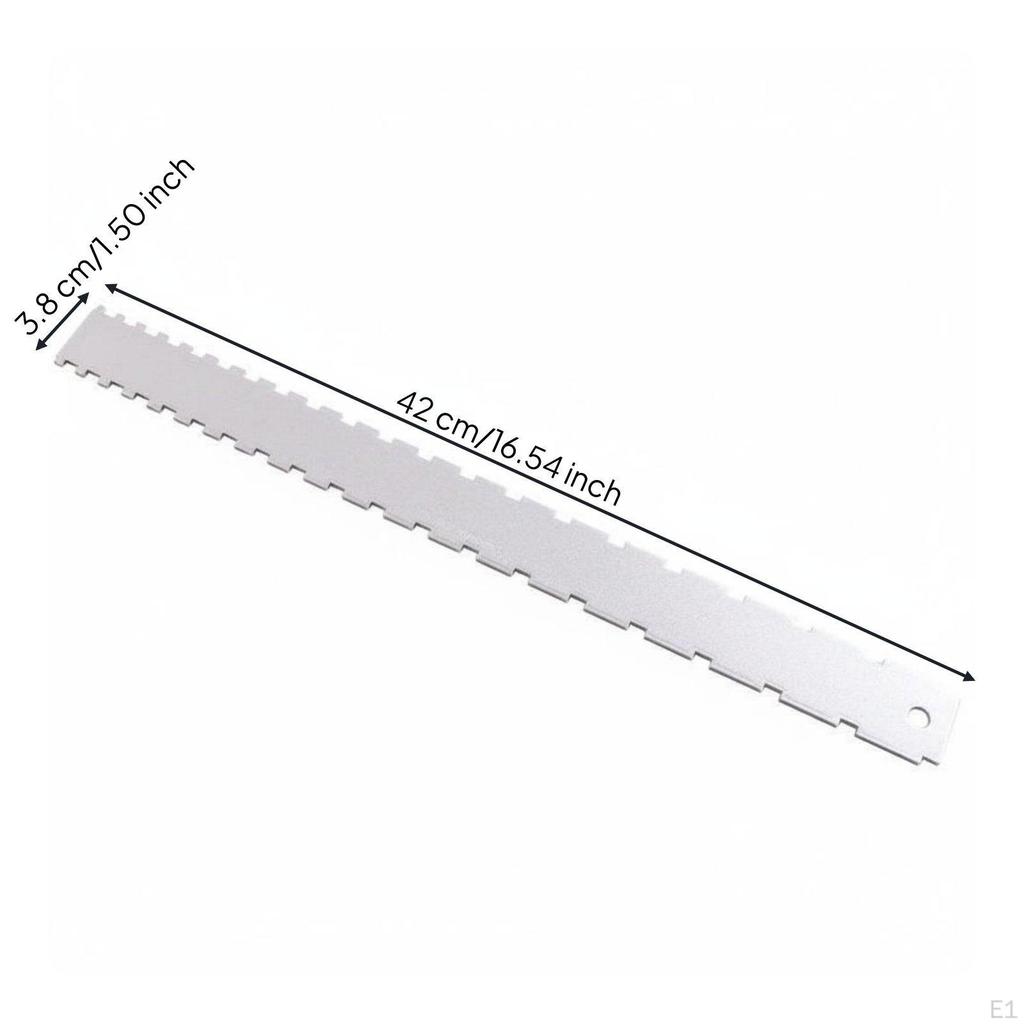 Guitar Neck Notched Straight Border Double Sided Stringed Instrument Setup Gauge