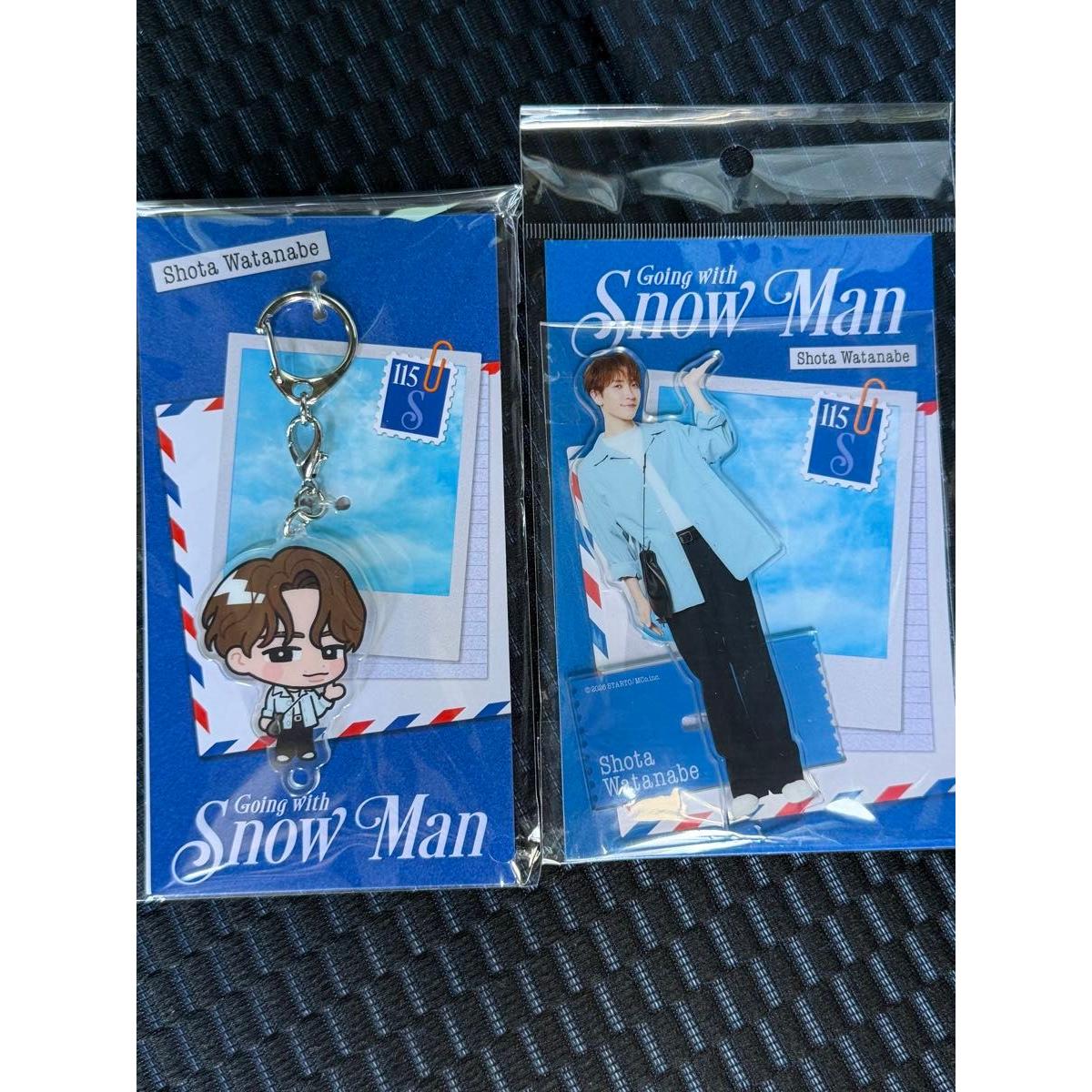 Used Snow Man Shota Watanabe Acrylic Stand Keychain Set 2026