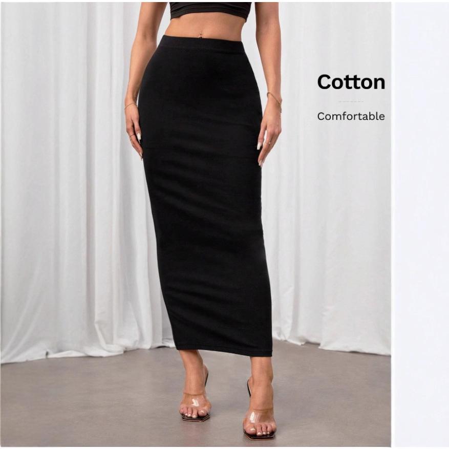 Spring/Summer Slim Fit Sexy Solid Color Skirt for Women