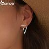 BAMOER 925 Ασήμι Στερλίνα Μινιμαλιστικά Τριγωνικά Σκουλαρίκια Καρφωτά Γεωμετρικά Αποσπώμενα Σκουλαρίκια για Γυναίκες Απλό Καλό Δώρο Κοσμημάτων