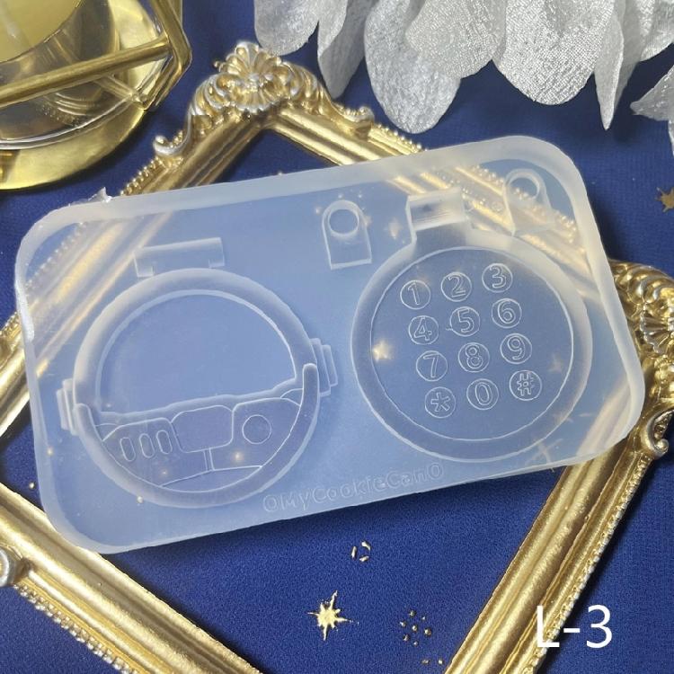 Resin Shaker Mold,Reusable Cute Silicone Quicksand Mould for DIY Crafts Making