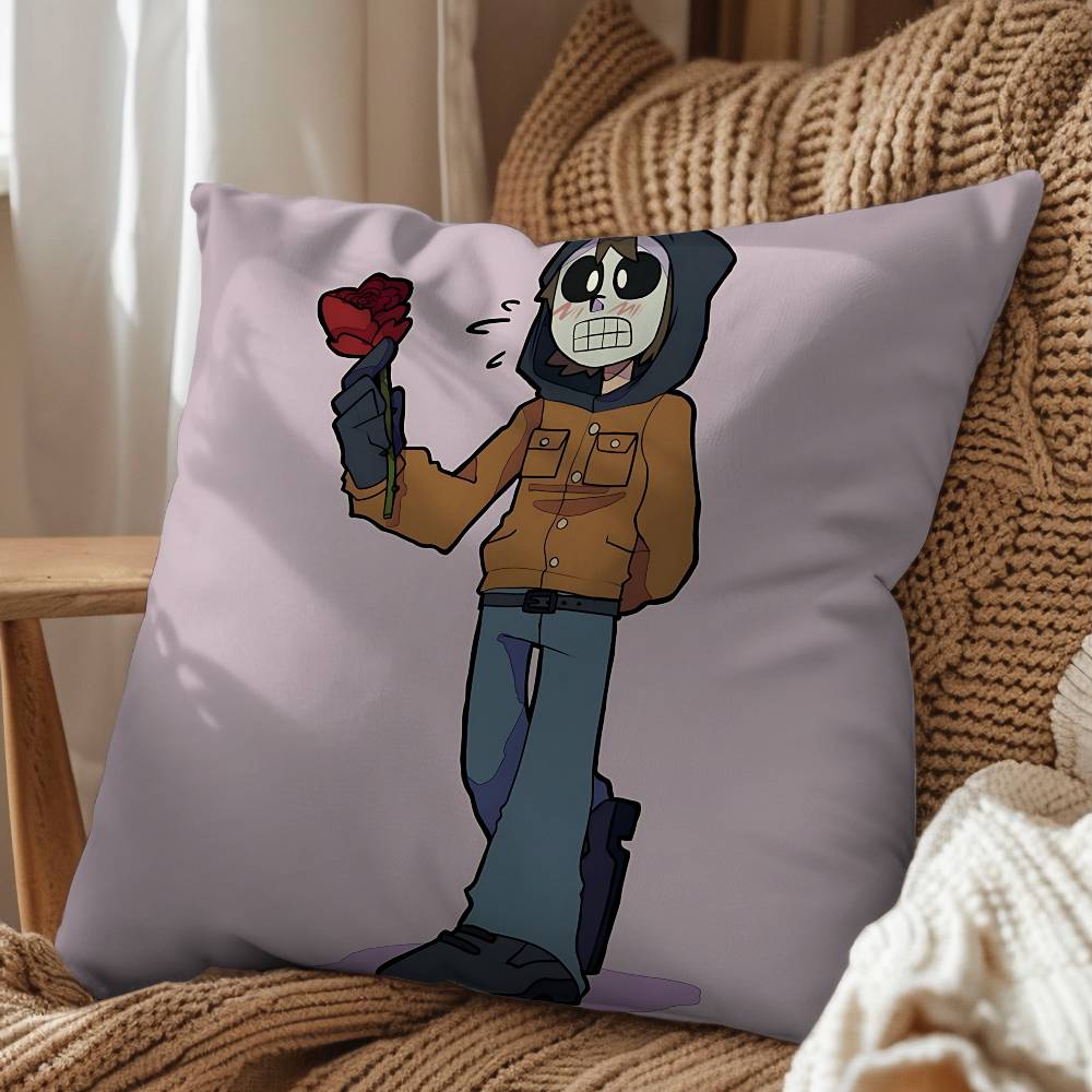 Operator MH Marble Hornets Pillow Case Pillow Case Living Room Sofa Cushion Cover Suitable For Home Bedroom Room Decoration