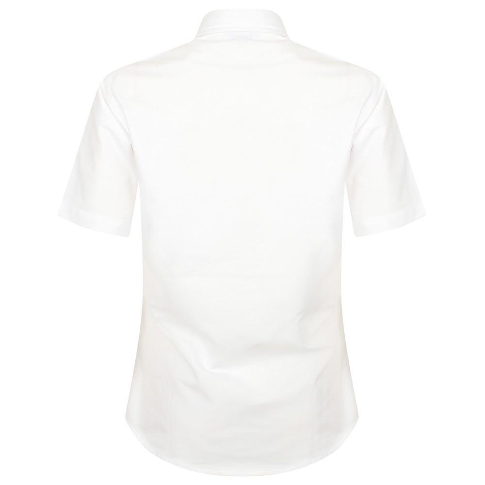Henbury Womens/Ladies Oxford Classic Short-Sleeved Shirt