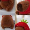 Cute Capybara Keychain Plush Bag Charm Accessory Adorable Stuffed Doll Keyring