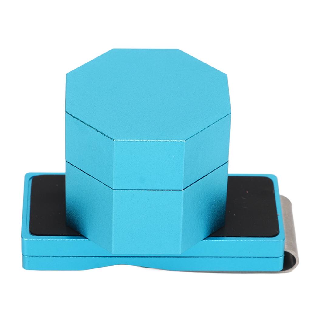 Billiards Octagonal Chalk Case Set Magnetic Billiard Cue Chalk Box Holder with Silent Fixed Clip