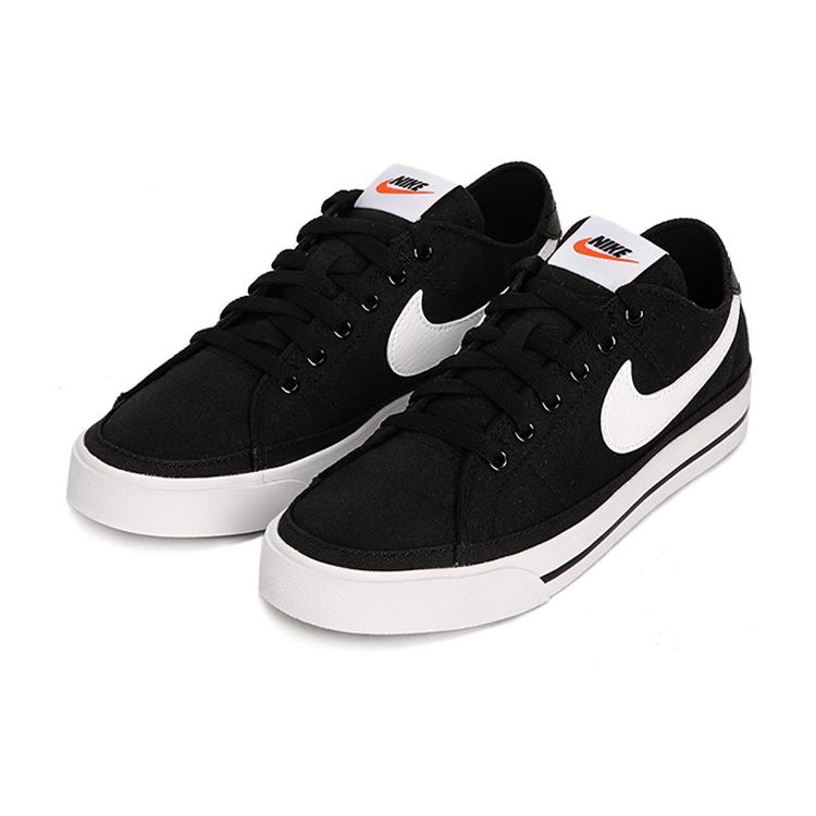 New Nike Court Legacy Canvas Black White Women's CZ0294-001