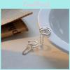 Sparkling Diamond Personalized Doublelayer Chain Cold Style Ear Clip Men Women