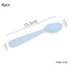 1/2/4Pcs Simple Children Tableware Plastic Baby Feeding Spoon Toddler Training Eating Utensils For Dessert Fruit
