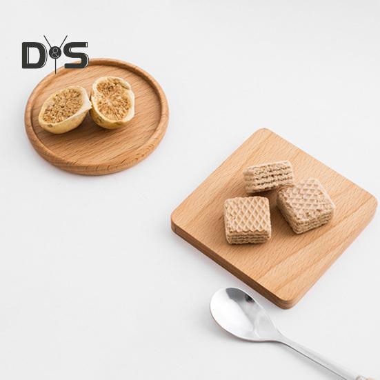 Cup Coaster Non Slip Versatile Wooden Beverage Drinking Coffee Coaster Kitchen Supply