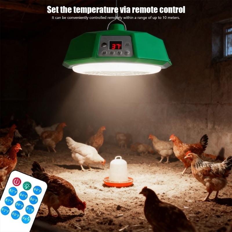 500W Heat Lamp Light for Piglets Animal Enclosures and Bathroom Shower Heating