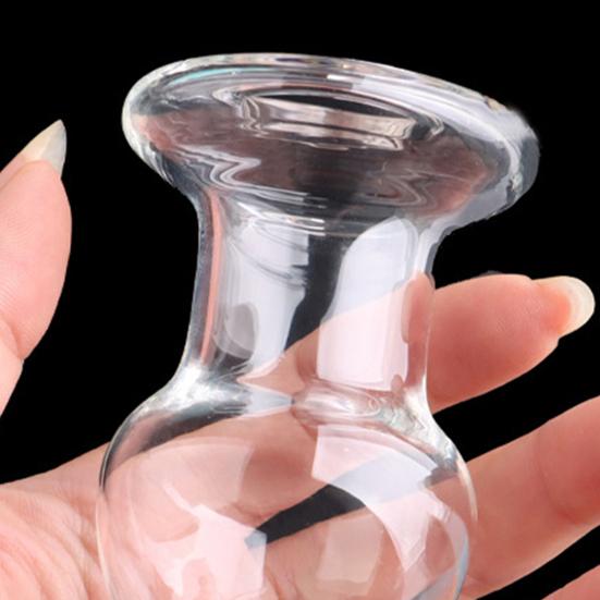 Effective Prostate Toy Smooth Fast Adaptation Rounded Tip Transparent Butt Plug Sex Toy for Bedroom