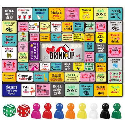 Drinking Board Games Adults Silicone Mat Funny Party Interactive Game Family Play  Age 21+ 2-8 Players