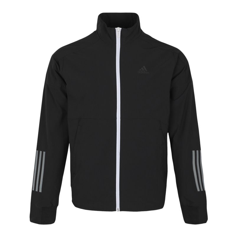 Adidas WV Ent Stand Collar Striped Zip Long Sleeve Jacket Men jackets Black EH3783 XL