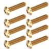 50Pcs Hex Socket Screws Half Round Head Pure Copper Hardware Accessories FastenersM4 X 16mm
