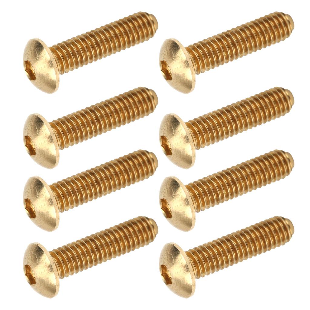 50Pcs Hex Socket Screws Half Round Head Pure Copper Hardware Accessories FastenersM4 X 16mm