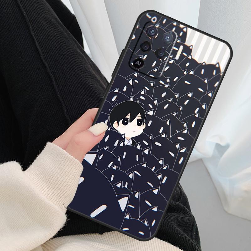 Omori Game Case For OPPO A54 A74 A94 A83 A91 A93 A5 A9 A31 A53 2020 A15 A52 A72 Find X5 X3 Pro Cover