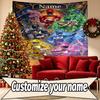 Custom Name Personalized Power Rangers Print Tapestry, Wall Art Decor, Bedroom, Dorm, Apartment, LivingRoom, Party Backdrop, Gift for Birthday