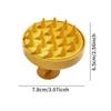 Degradable Hair Wash Brush with Corn Straw Soft Bristles and Silicone Massage Teeth for Baby and Adult