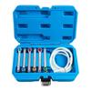 Complete Brake Bleeder Set 7 12mm With Silicone Hose And Check Gate For Hydraulic Systems Maintenance