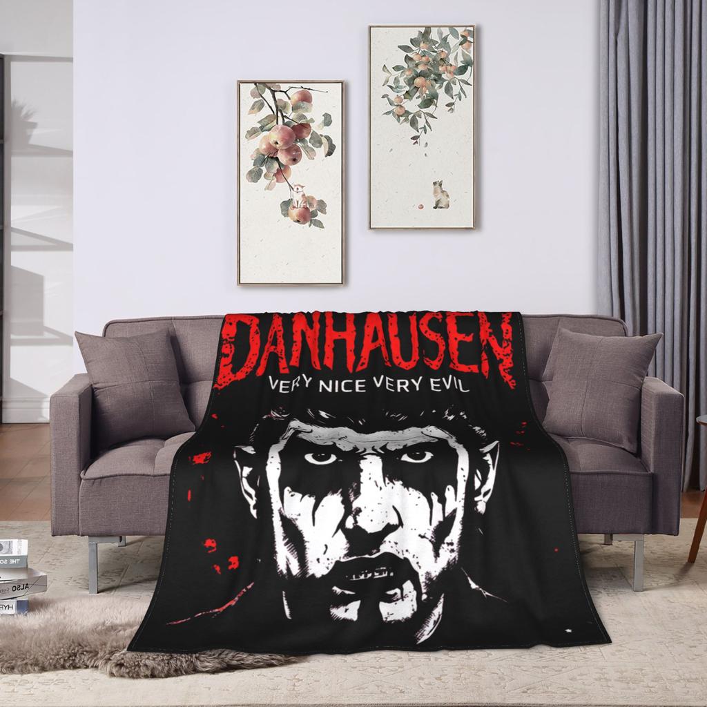 Danhausen Very Nice Very Evil Blankets Fleece Winter Multi-function Soft Throw Blanket for Bed Travel Rug Piece