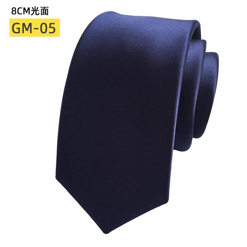 Classic Monochrome Satin Tie Business Casual Versatile Wedding Tie