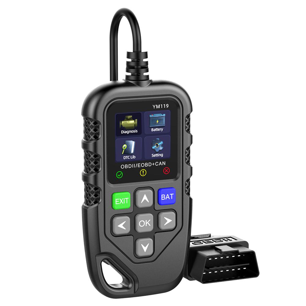 Check Engine System Fault Code Scanner Battery Tester Multi-language YM519 Code Reader OBD2 Code Reader Car Diagnostic Tool