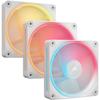 Corsair - Lx-r Rgb Series Icue Link Lx120-r Rgb - Fan Starter Kit - 12 Cm Rgb Fan - 3 Pieces - White