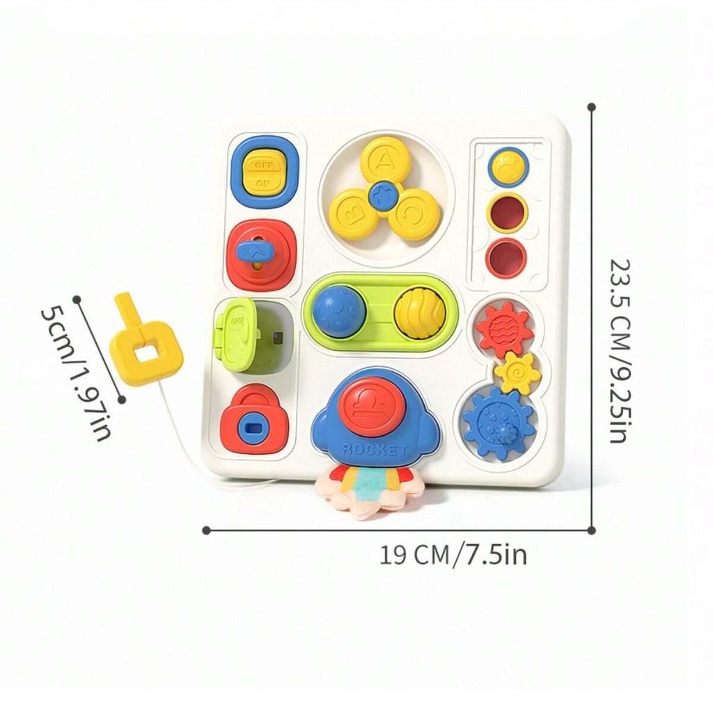 Maluch Montessori Busy Board Przenośna tablica z zabawkami Fidget Zabawki sensoryczne Edukacyjne i dydaktyczne Aktywności edukacyjne dla maluchów