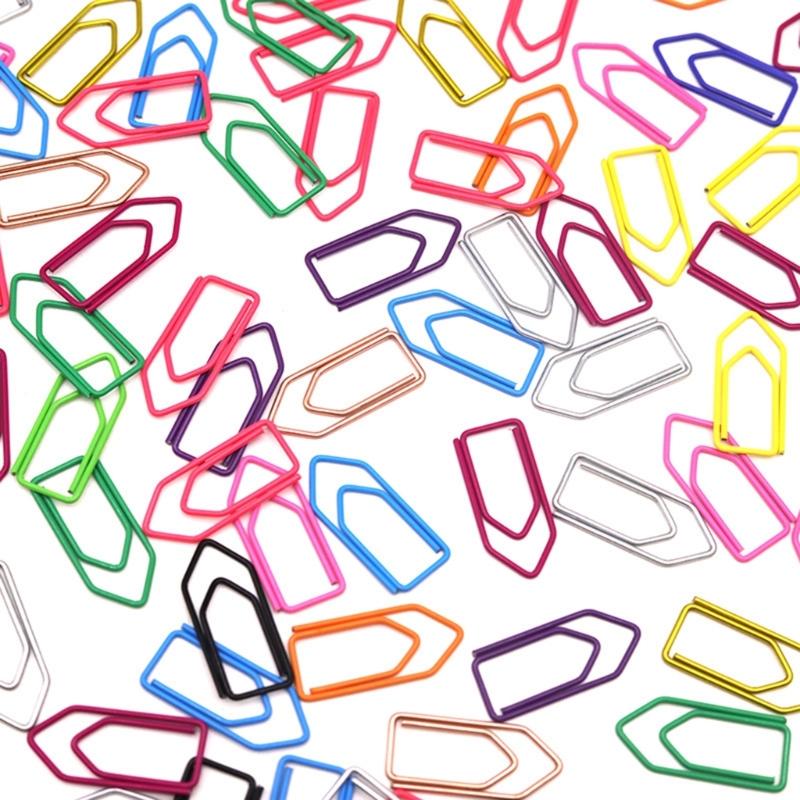 Metal Crayon Paper Clips in Assorted Colors Ideal for Bookmarking and Organizing Office Documents Durabiity