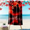 Majestic Bear In Twilight Print Beach Towel, Quick Drying, Suitable for Travel, Outdoor Sports, Jogging, the Beach and Swimming, Gift