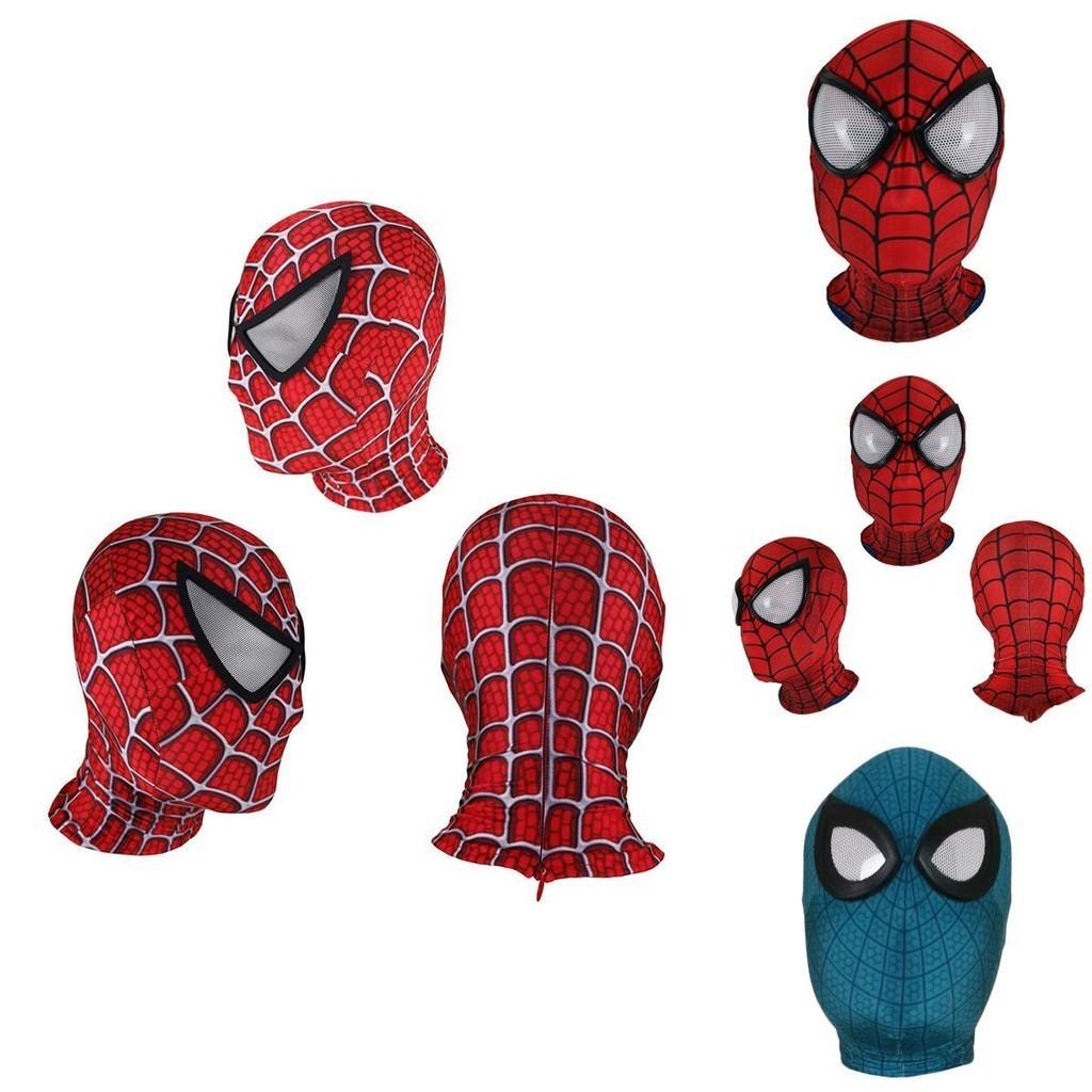 Spiderman Miles Morales Elastic Mask Headcover Costume For Adult Cosplay Enthusiasts