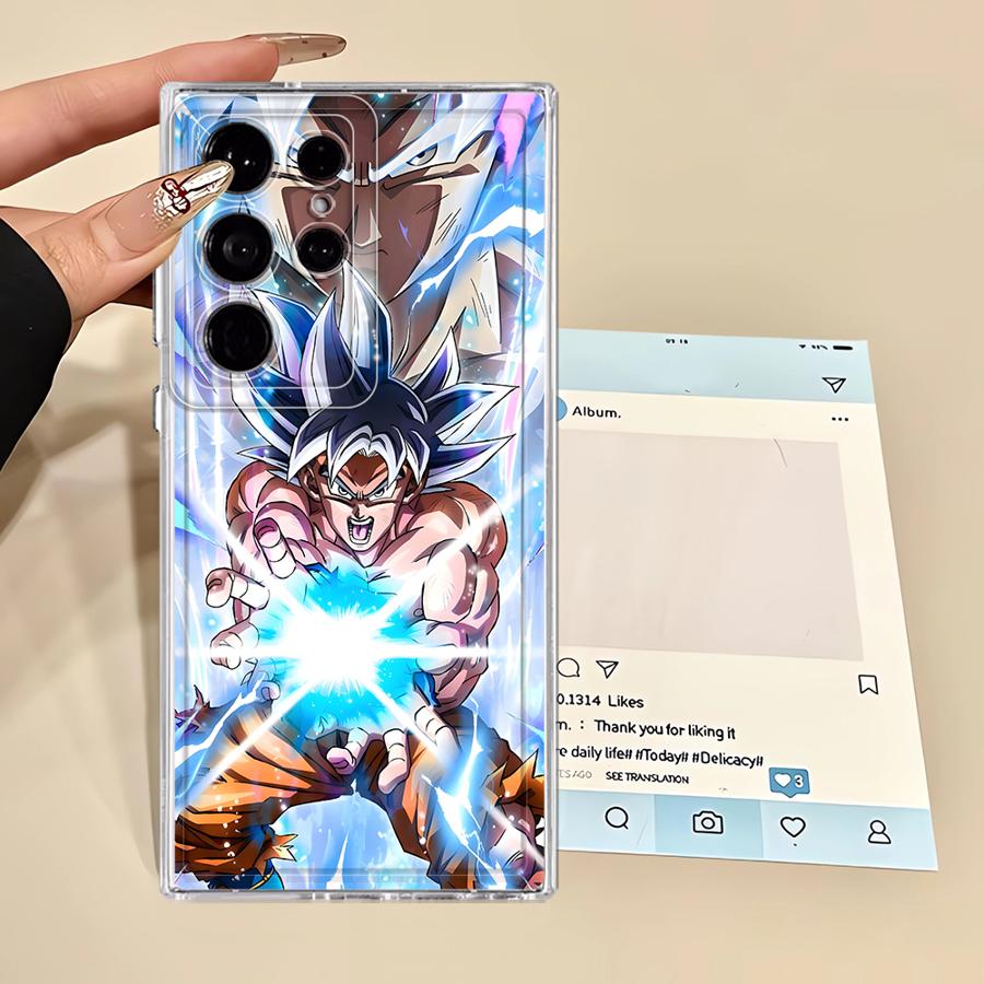 Pouzdro Dragon Ball Goku pro Samsung Galaxy S25 Edge S24 Note 20 Ultra 10 S21 S23 Ultra S20 Plus S26 S22 FE Kryt na telefon