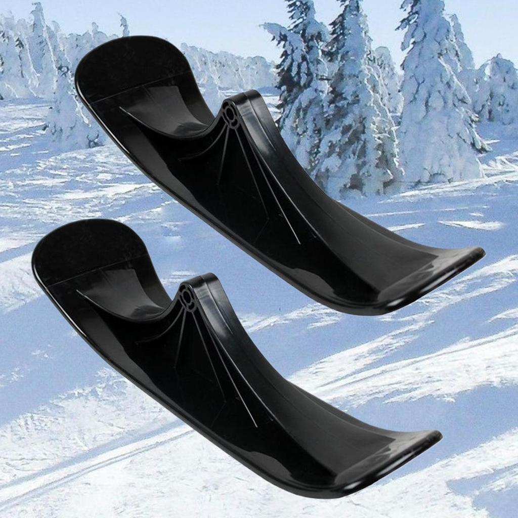 Schneescooter Umbausatz 1 Paar Leichtgewicht Ergonomisch Wintersport Schlitten Schnee Schlitten Ski Scooter Umbausatz für Sand
