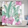 Colorful Floral Shower Curtain Bath Room Decor Waterproof Fabric Various Patterns Available