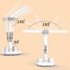 LED desk lamp with display, drafting clock, dual temperature