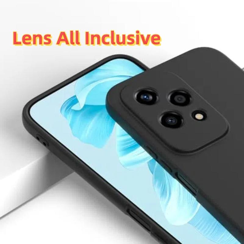 Noble Fashion Solid Colour Shockproof Protective Liquid Silicone Phone Case For Honor 200 Lite