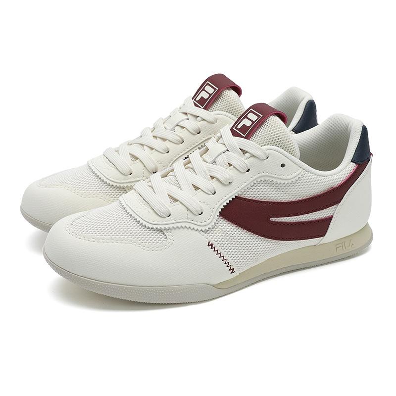 FILA Trail Arc Edge Shoes Fashion Versatile Simple Low Top Casual Shoes Women sneaker White Red F12W522114FAC