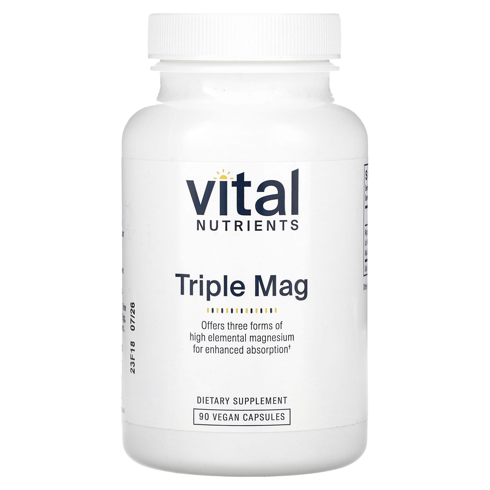 

Vital Nutrients, Triple Mag, 500 mg, 90 Veggie Capsules (250 mg per capsule)