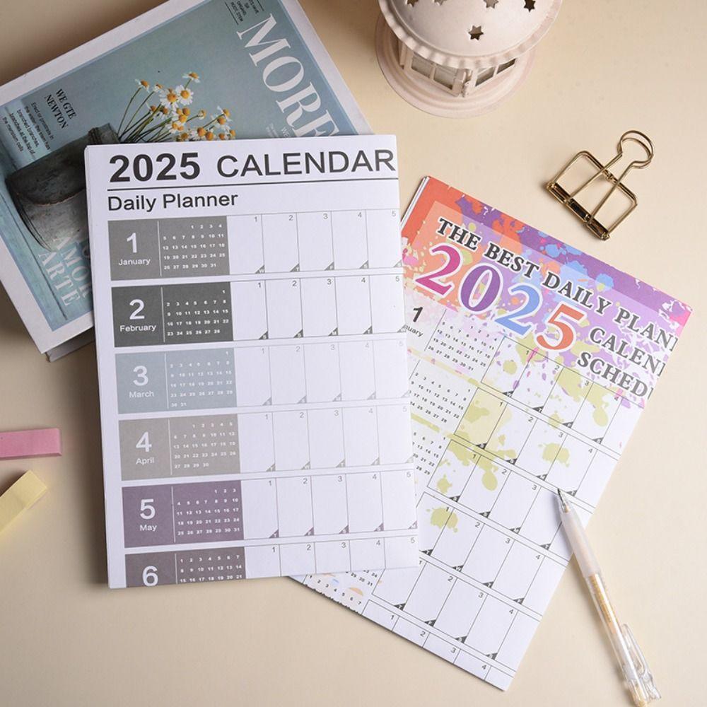 Agenda Schedule 2025 Wall Calendar Planner 365 Days Organizing Planning 2025 Wall Hanging Calendar To Do List Memo Pad