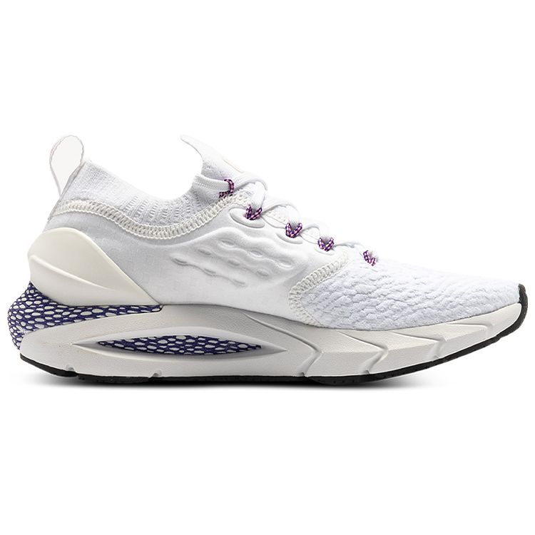 Under Armour Women's HOVR Phantom 2 CN White Purple Cushioned Running Shoes 3025214-100