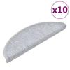 Vidaxl Stair Treads, 10 Pcs, 56X17X3 Cm, Light Grey