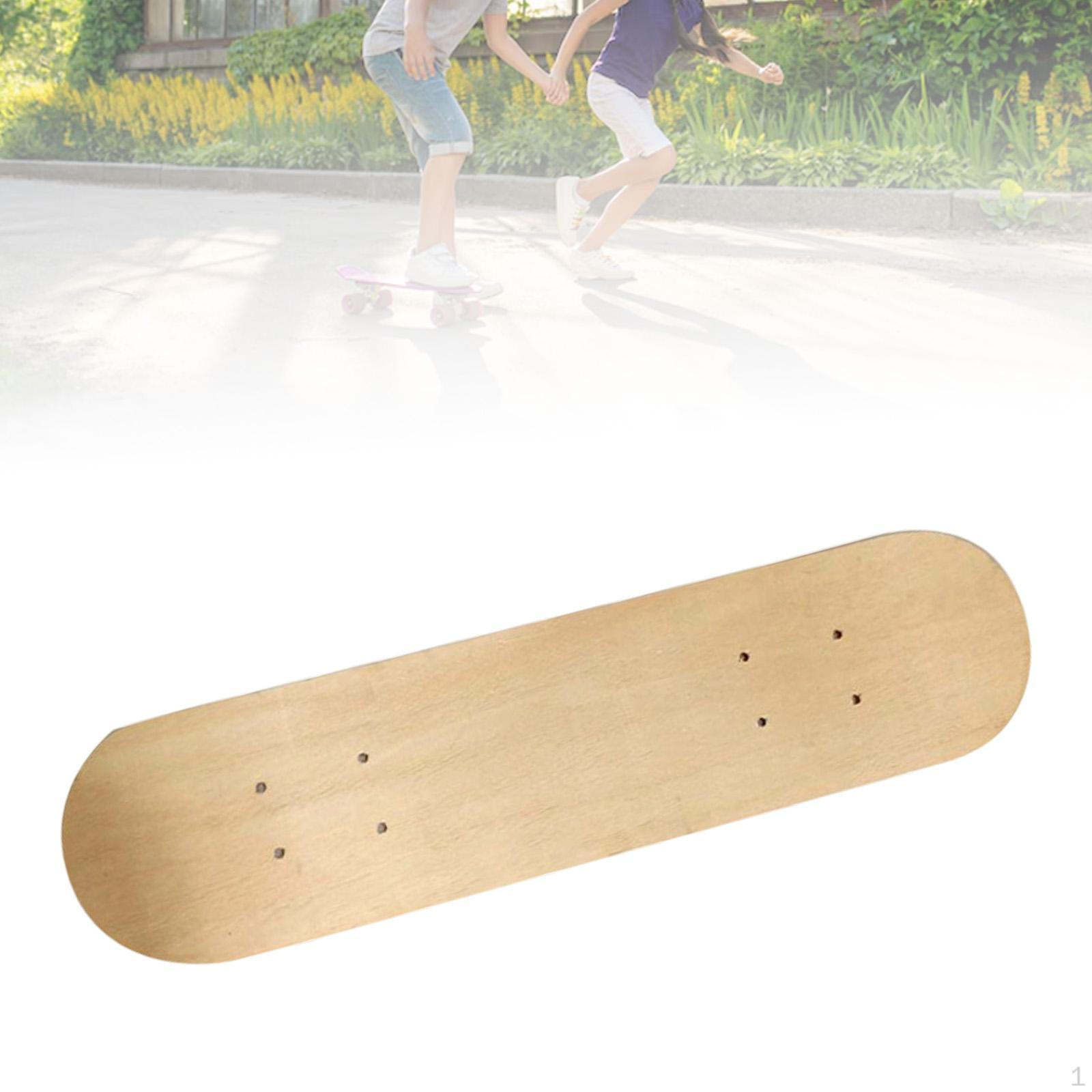 Crafttradeonline Blank Skateboard Deck Kunst Schilderen, Dubbelzijdig, Huisdecoratie Onvoltooide Vervanging Decoratie voor 60CM