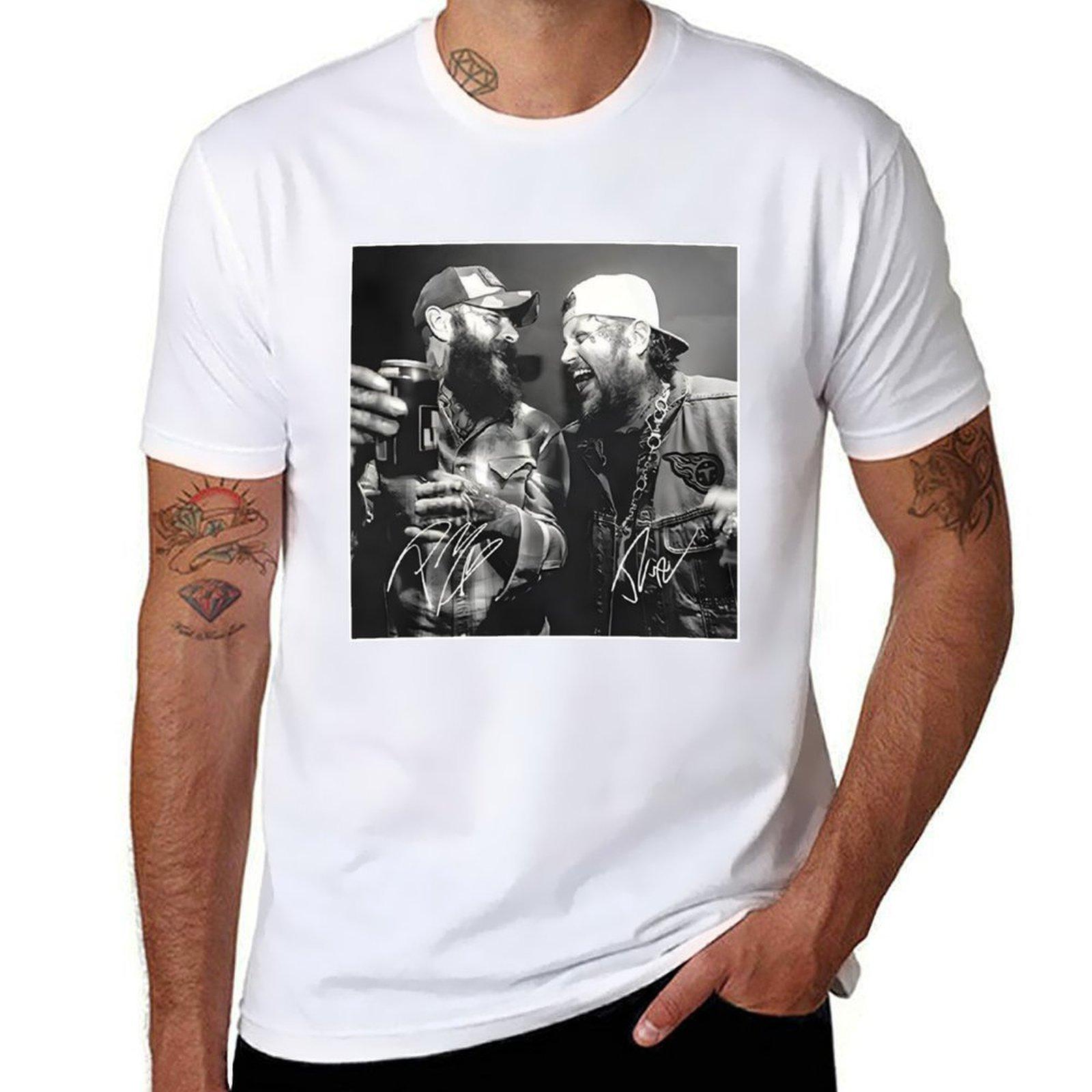 Post Malone Jelly Roll Tshirt Customizeds Graphics Unisex Tshirt Summer Tops T Shirts For Unisex Graphic S