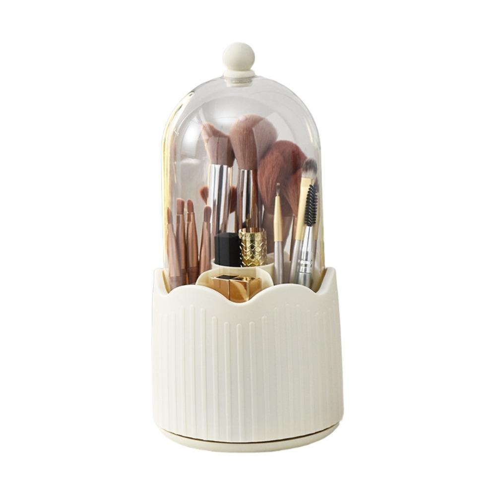 Dust-proof Rotatable Makeup Brush Box Detachable Desktop Makeup Organizer  Lipstick Eyebrow