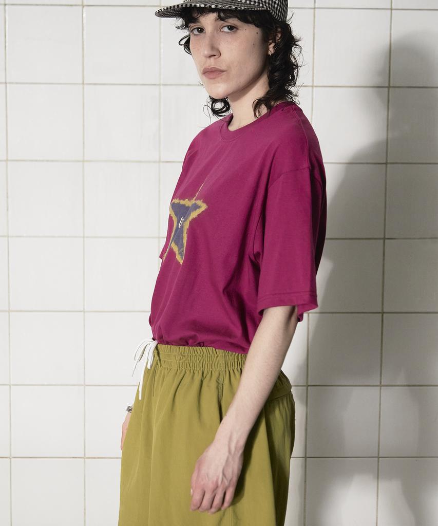 UNALLOYED Tie-Dye Star Logo T-Shirt / Magenta