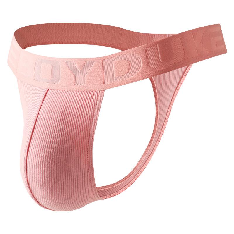 Men Sexy G-String Soft Ribbed T-Back Thongs Breathable Underwear Bulge Pouch Underpants Male Bikini Trunks Wide Belt Panties