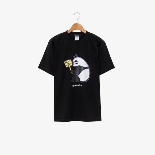 Ranma 12 X Guernika Print TShirt Genma (Panda) Black Japan New M