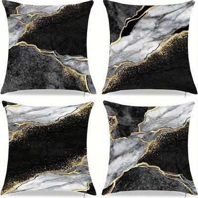 Imbuing Modern Charm In Pillowcases Cover Bedroom Sofa Decoration Polyester Cushion Cover with Zipper