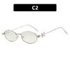 Irregular polygon jewelry sunglasses, new sunglasses, plain round face women's sunglasses